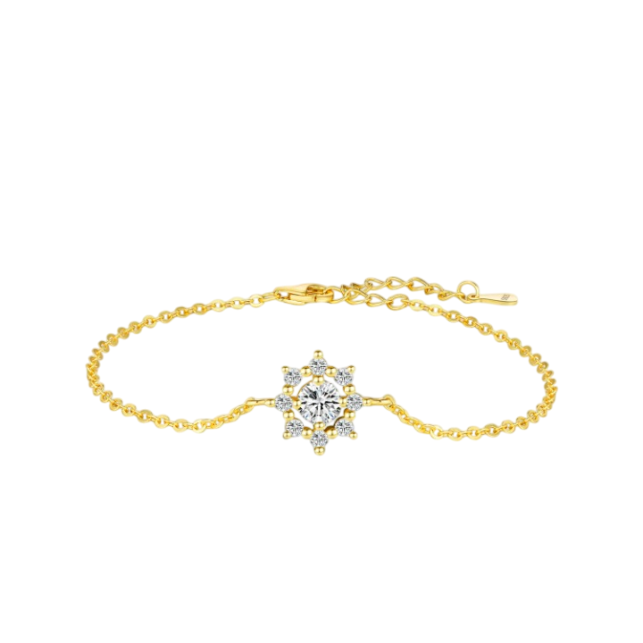 Pulseira Girassol Moissanite